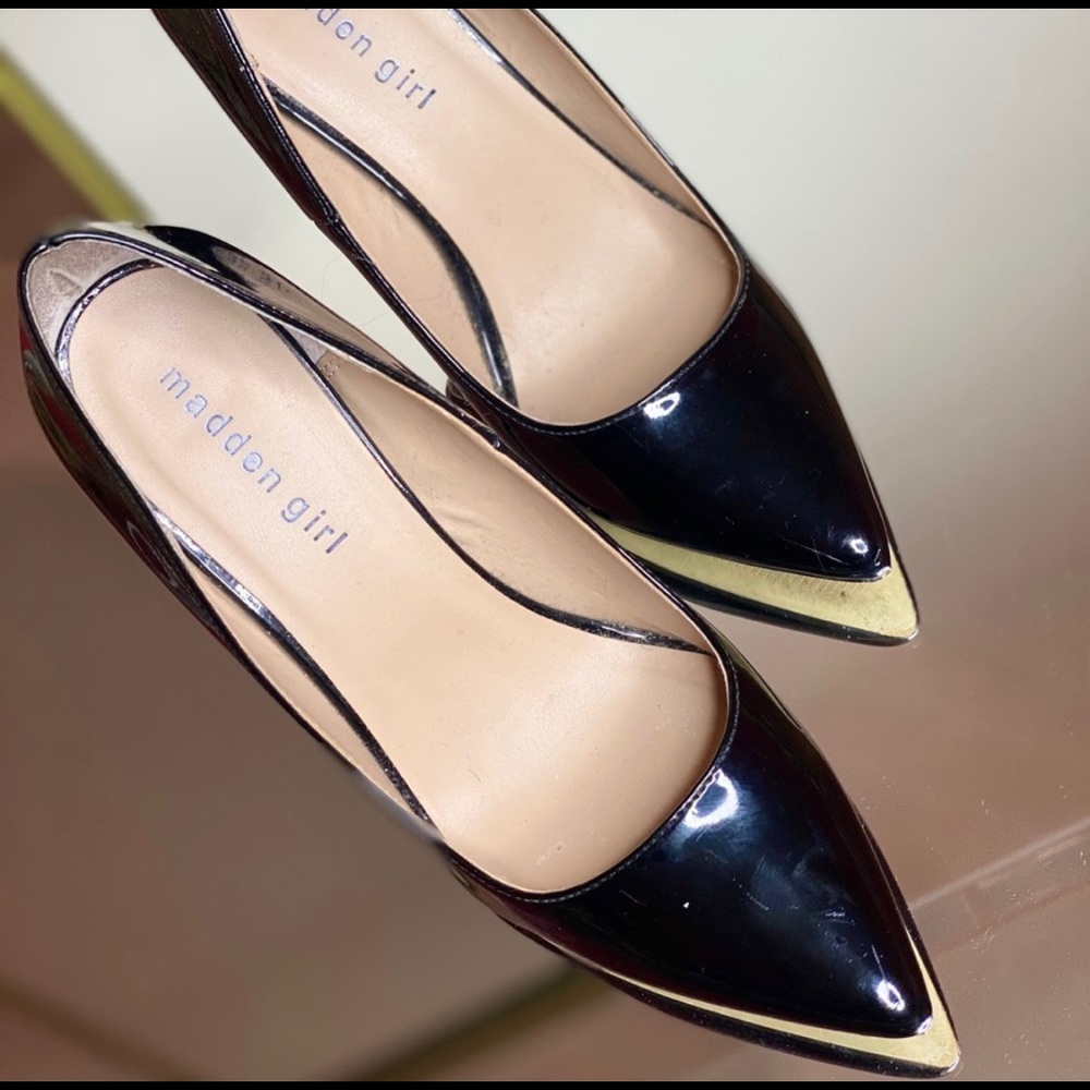 Madden Girl faux patent leather heels pumps 7.5